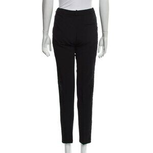 Emilio‎ Pucci Wool Pants – Size 8 – Black – Lace Trim – Mid-Rise – Designer Fi